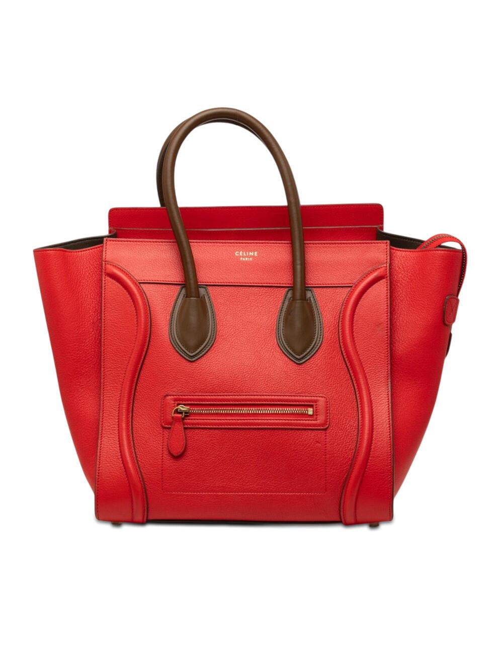 Celine Bicolor Luggage Bag Nubuck Mini #376028C98B